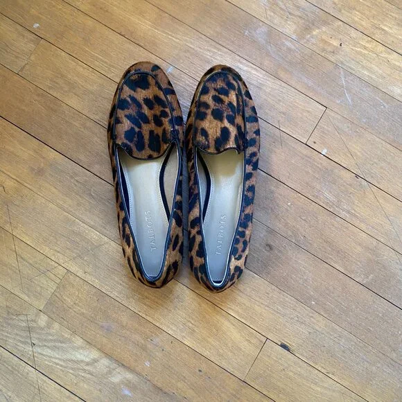 Talbots - Ryan Leopard Haircalf Flats - Picture 4 of 9